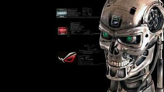 Terminator Is Built By Amd Desktop Wallpaper And Stock Photos