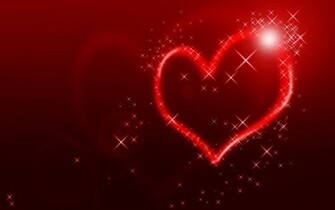 Wallpaper Heart Line Shape Light Background