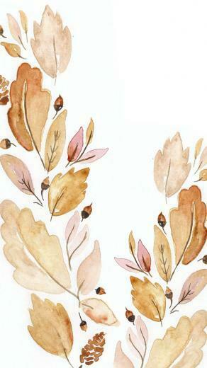 September Digital Watercolor Wallpaper