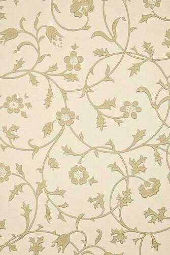Wallpaper In Gold On Cream By William Morris Traditional