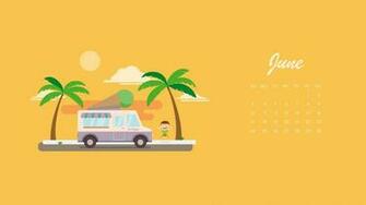 June HD Calendar Wallpaper