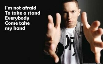 Wallpaper Eminem Not Afraid Quotes