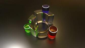 Os Ubuntu Glass Red Green Blue Wallpaper Background