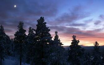 Northern Sunset Wallpaper And Image Pictures Photos