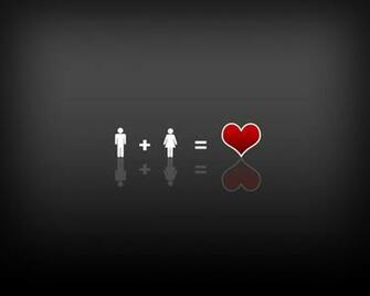 Wallpaper Love Math Equation