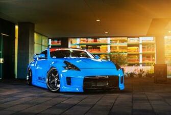 Fondos De Pantalla Tuning Nissan 370z Frente Celeste