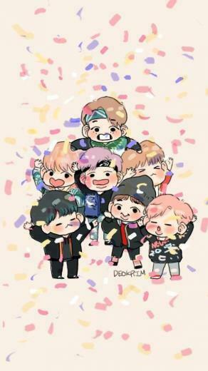 Bts Fanart Wallpaper Chibi