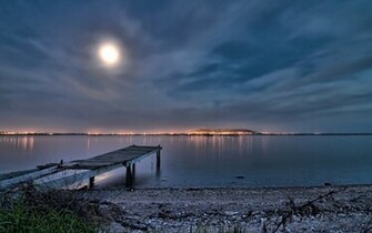 Background Wallpaper Nature Moon Amazing Beach Night Light