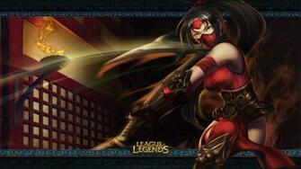 Akali Wallpaper Crimson
