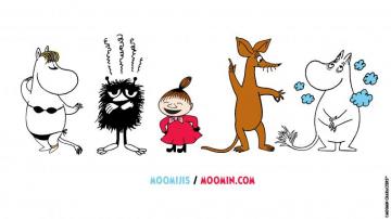 How About Some Moomin Wallpaper Featuring Moomijis