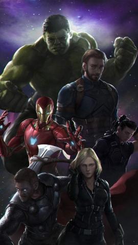 Avengers Team iPhone Wallpaper Marvel Characters