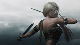 Swords Viking Tattoo Girl Warrior Wallpaper