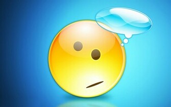 Emoticon Thinking Wallpaper