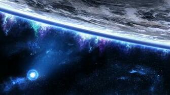 Wallpaper Space Planet Orbit Close Up Stars 4k