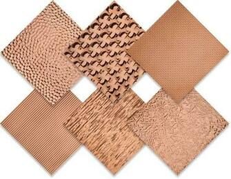 Hammered And Textured Copper Sample Pack