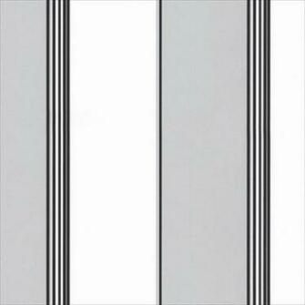 Wide Grey And White Stripe With Thin Black Accent Wallpaper