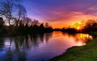 Sunset Hq Background Cool Amazing In Near The Lake HD