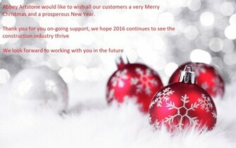 Abbey Artstone News Happy Christmas Limited