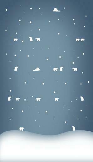 Cute Polar Bear Winter iPhone Wallpaper Background Pintere