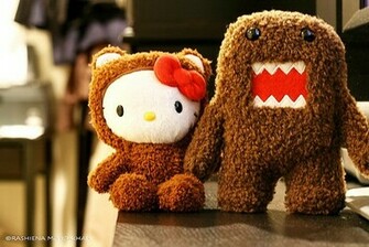 Hello Kitty Loves Domo Kun