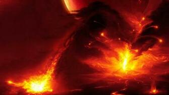 Volcano Lava Eruption