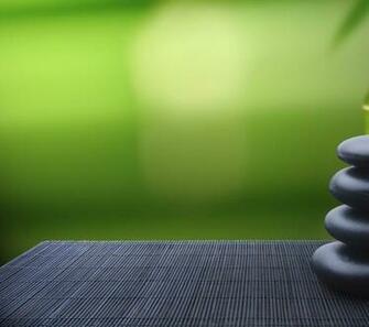 Bamboo And Zen Stones Wallpaper Wide HD