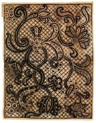 Sheet Of Wallpaper Late 17th Century Museum No E