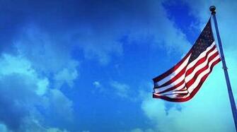 Christian Patriotic Background Flying Flag Loop