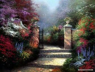 Wallpaper Nature Thomas Kinkade
