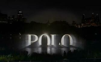 Ralph Lauren Polo S 4d Holographic Wall Of Water Lights Up Central