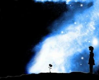 The Little Prince And His Rose Wallpaper