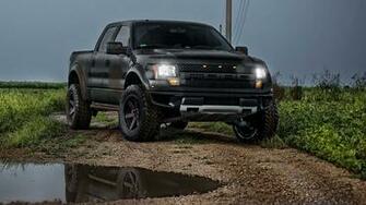Ford Raptor Car Grass Gray Road
