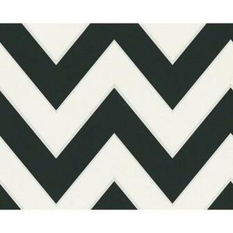 Chevron Wallpaper In Black And White Design By Bd Wall Liked On