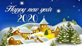Happy New Year Best Wishes For Christmas Greetings Card HD