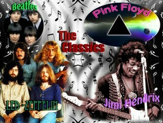 Classic Rock Collage Wallpaper By