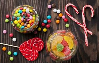 Wallpaper Colorful Candy Sweets Lollipops Sweet Marmalade