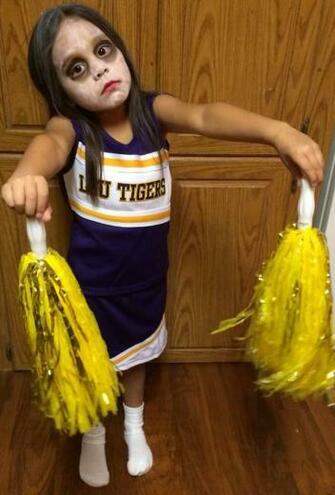 Cute Zombie Lsu Cheerleader Mobile Wallpaper State University