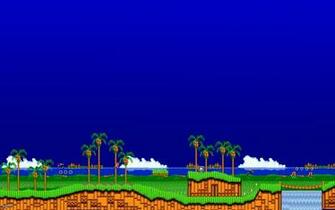 Bit Green Hill Zone Phone Tablet Wallpaper GamepHD