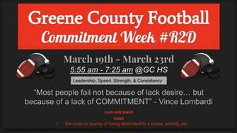 Greene County Rams Football On R2d Starts With
