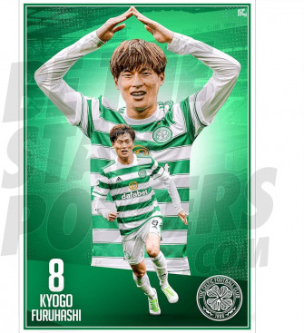 Be The Star Posters Celtic Fc Kyogo Action Poster A3