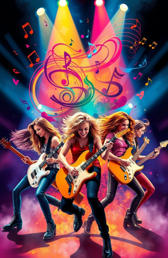 Guitar Girls Wallpaper