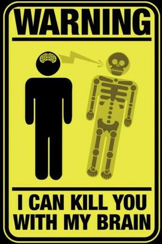 Funny Warning Sign iPhone HD Wallpaper
