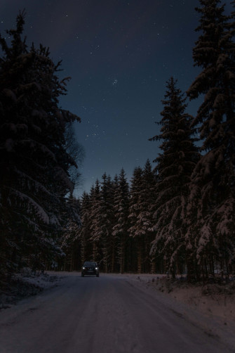 Winter Night Desktop Wallpaper