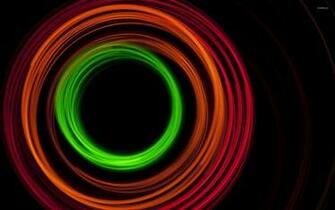 Neon Circles Wallpaper Abstract