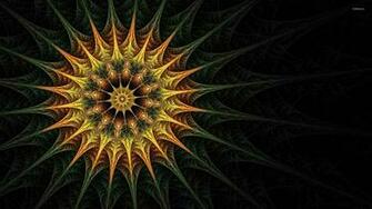 Fractal Sun Wallpaper Abstract