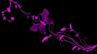 Abstract Wallpaper Background Flowers Purple