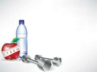 Healthy Nutrition And Fitness Background For Powerpoint Health