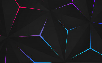 4k Artwork Neon Lines Geometry Abstract Digital