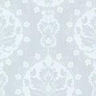 Show Details For Lourdes Light Blue Damask Medallion