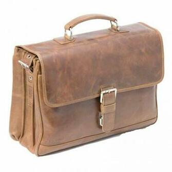 Bekijk Details Plevier Laptoptas Inch Cognac